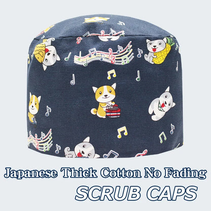 Cralom Cotton Scrub Caps | Adjustable Surgical Hats for Women and Men