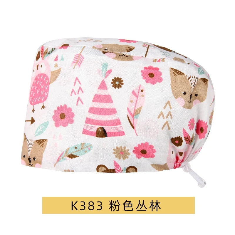 Cralom Cotton Scrub Caps - Unisex Nursing Surgical Medical Hat for Stylish Professionals