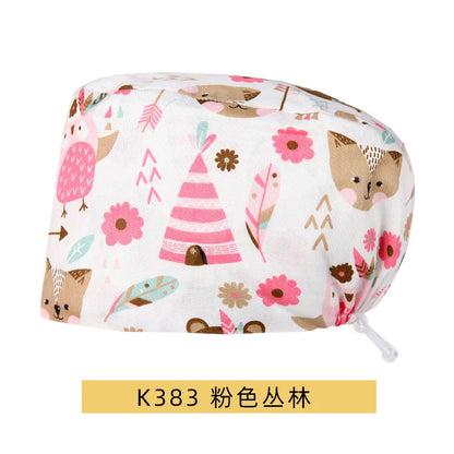 Cralom Cotton Scrub Caps - Unisex Nursing Surgical Medical Hat for Stylish Professionals
