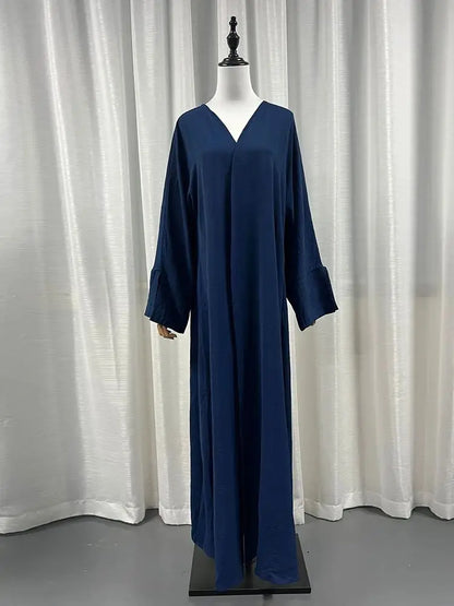 Cralom Open Kimono Dubai Abaya Kaftan Dress for Women