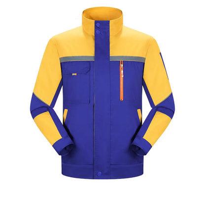 Cralom Reflective Strip Men's Workwear for Construction, Auto Repair & Factory Labor Protection