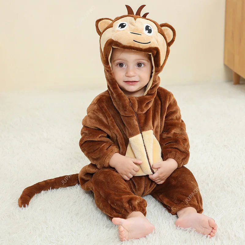 Cralom Cow Baby Jumpsuit Sleepwear with Tassels