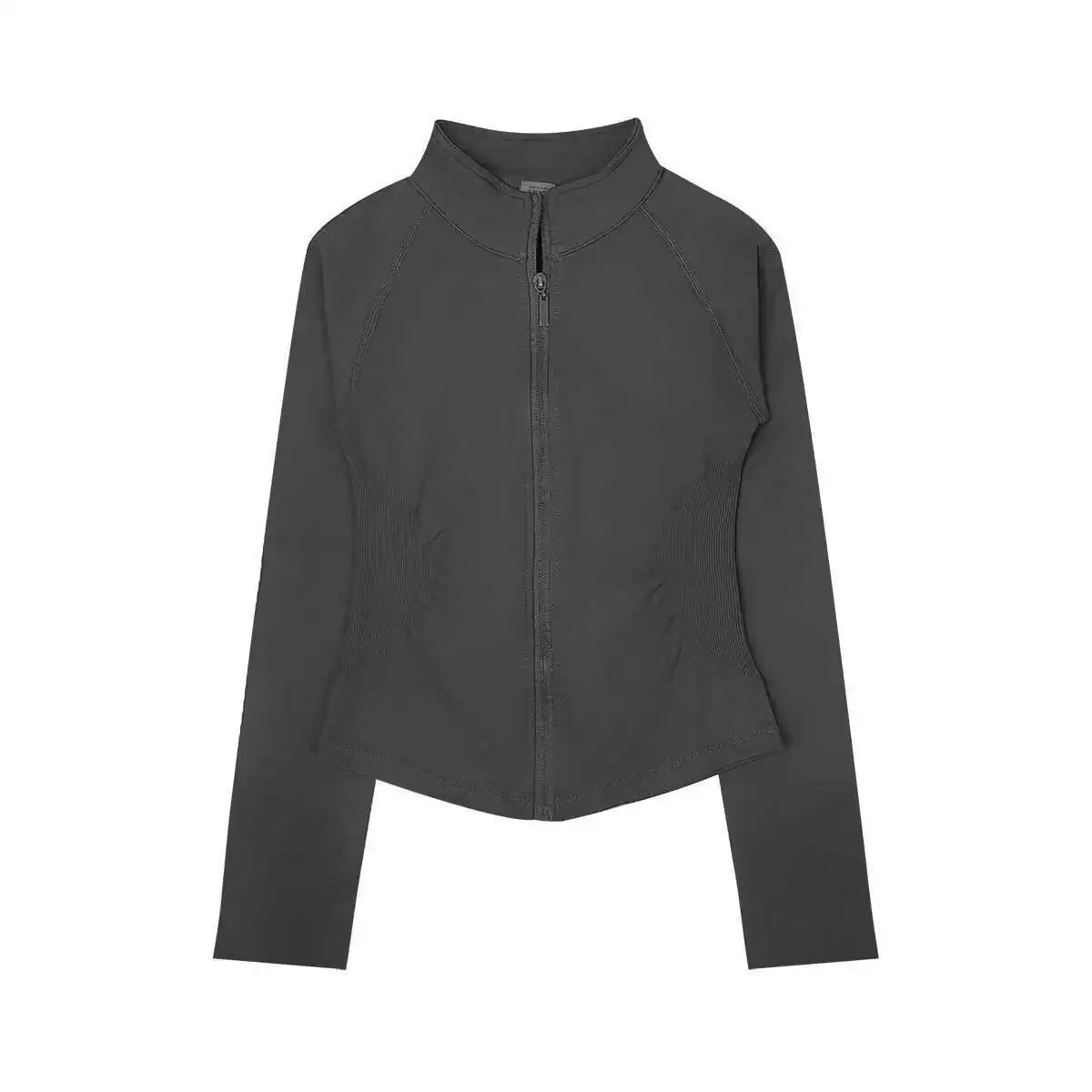 Cralom Zippy Jacket: Women's Seamless Active Wear Gym Top for Running, Yoga & Pilates