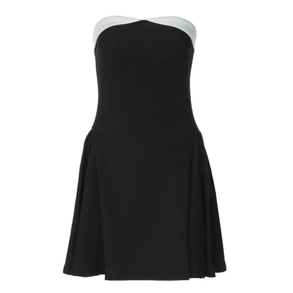 Cralom Sexy Backless One Shoulder Strapless Dress