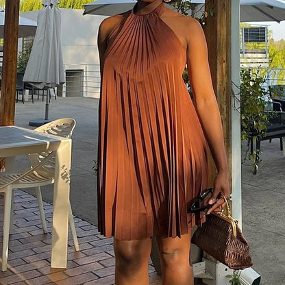 Cralom Sexy Backless Short Skirt 2025 Summer