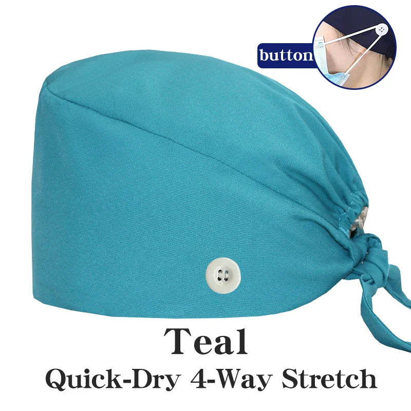 Cralom Summer Medical Caps for Beauty Salon, Spa & Clinic - Soft Surgical Hats