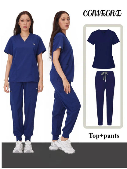 Cralom Scrub Suit Set - Hospital Nurse Workwear Uniform