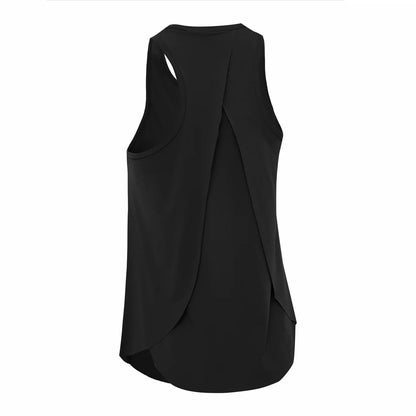 Cralom Women's Fitness Crop Tank Top, Quick Dry Sport Vest for Gym Workouts