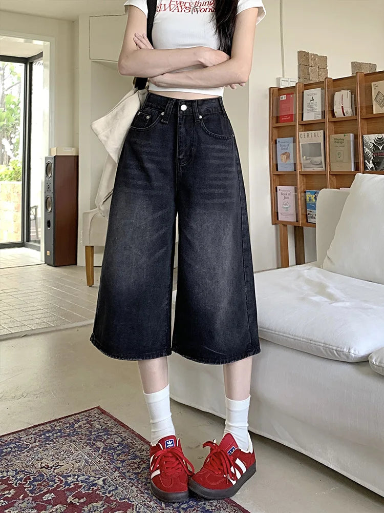 Cralom High Waist Plus Size Straight Leg Jeans for Women - Summer Collection