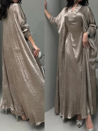 Beaded Abaya Dress - Elegant Eid Fashion - Cralom x Cralom