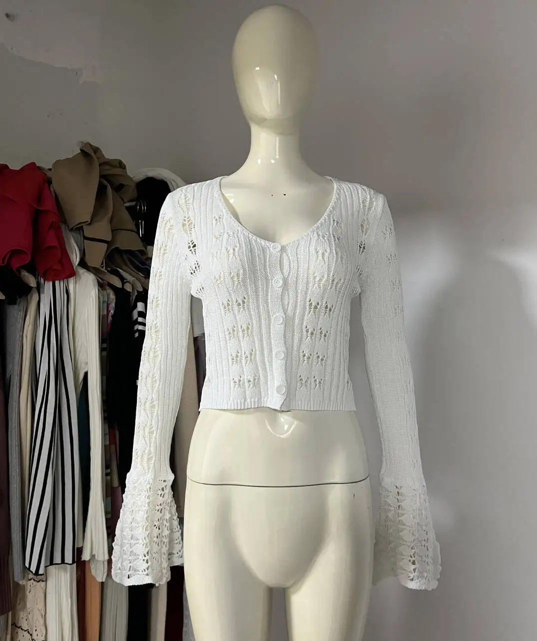 Cralom Knitted Sweaters: Women's Flare Sleeve Cardigan, Vintage Style Jumpers 2025