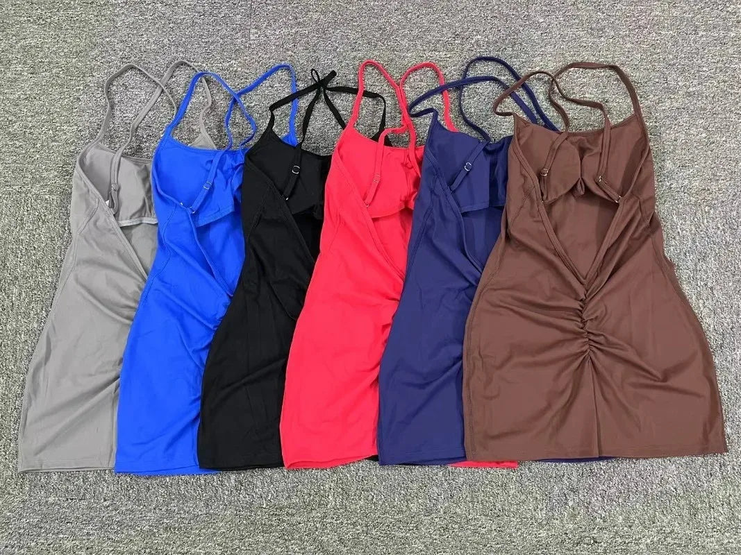 Cralom Yoga Jumpsuit: Quick-Dry, Beautiful Back, Tight-Fit Activewear