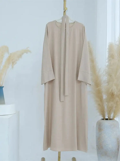 Cralom Ramadan Eid Abaya Dubai Modest Dress Muslim Prayer Kaftan Robe