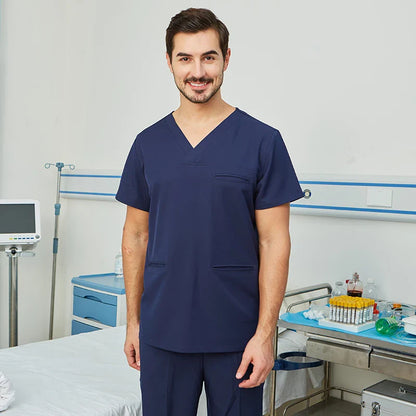 Cralom Stretch Medical Scrubs Set for Clinical Work
