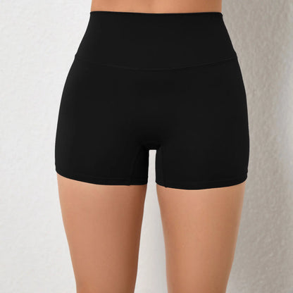 Cralom Peach Lift Yoga Shorts: High Waist Seamless Workout Stretch Shorts