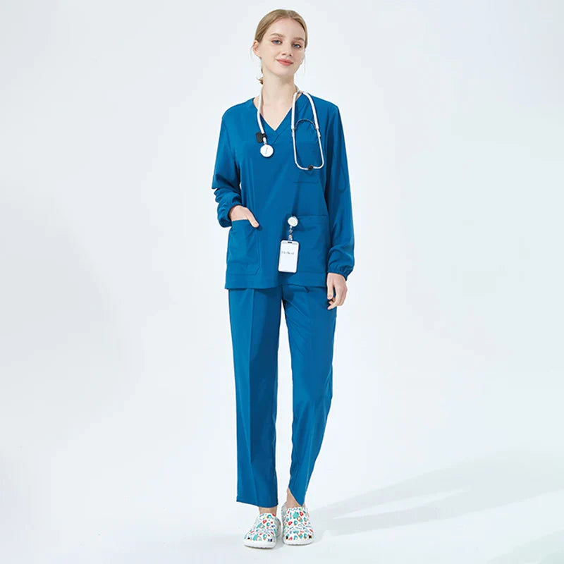 Cralom Women's Quick Dry Scrub Sets for Pet Hospital & Dental Clinic