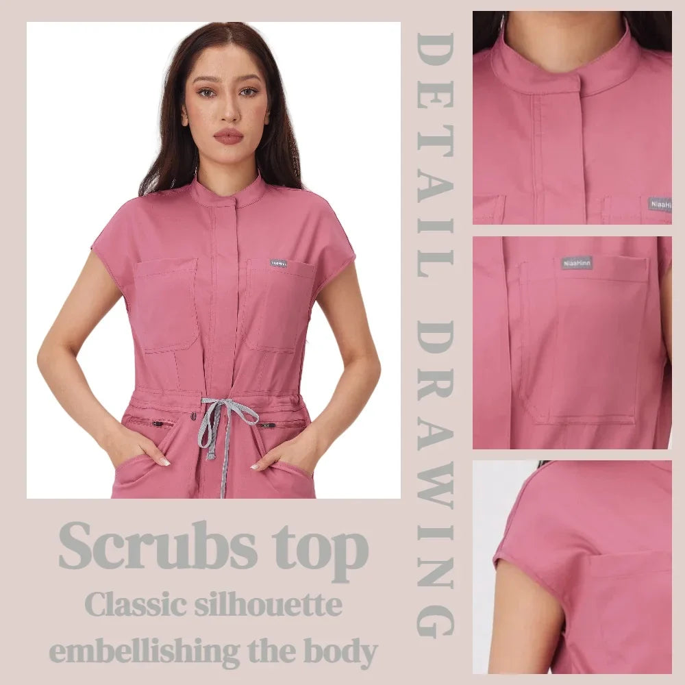 Cralom Women's Surgical Scrub Sets - Clinical Beauty Spa Uniforms