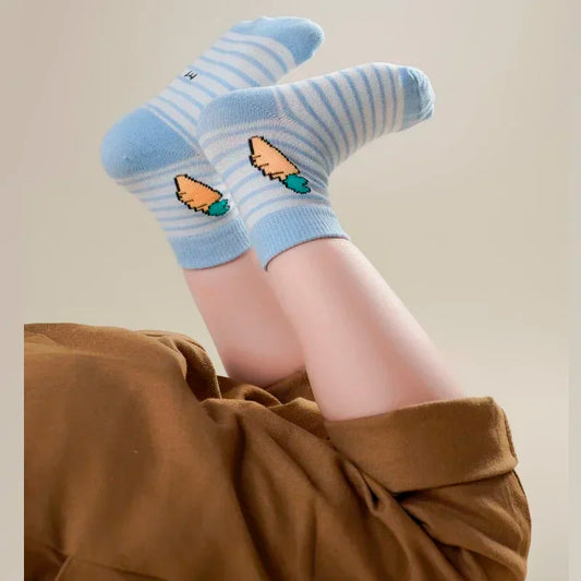 Newborn Boy Cotton Crew Socks 10-Pack by Cralom for Infants & Toddlers