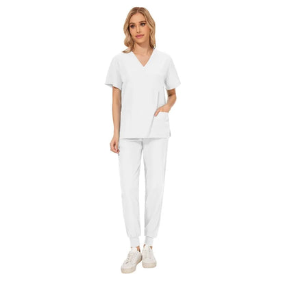 Cralom Pharmacy Nurse Uniform Set for Hospital Doctor Workwear