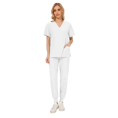 Cralom Pharmacy Nurse Uniform Set for Hospital Doctor Workwear