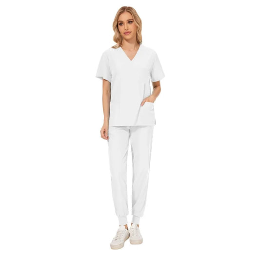 Cralom Pharmacy Nurse Uniform Set for Hospital Doctor Workwear