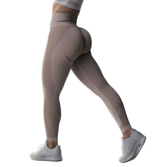 Cralom High Waist Seamless Yoga Leggings - Active Fitness Tights