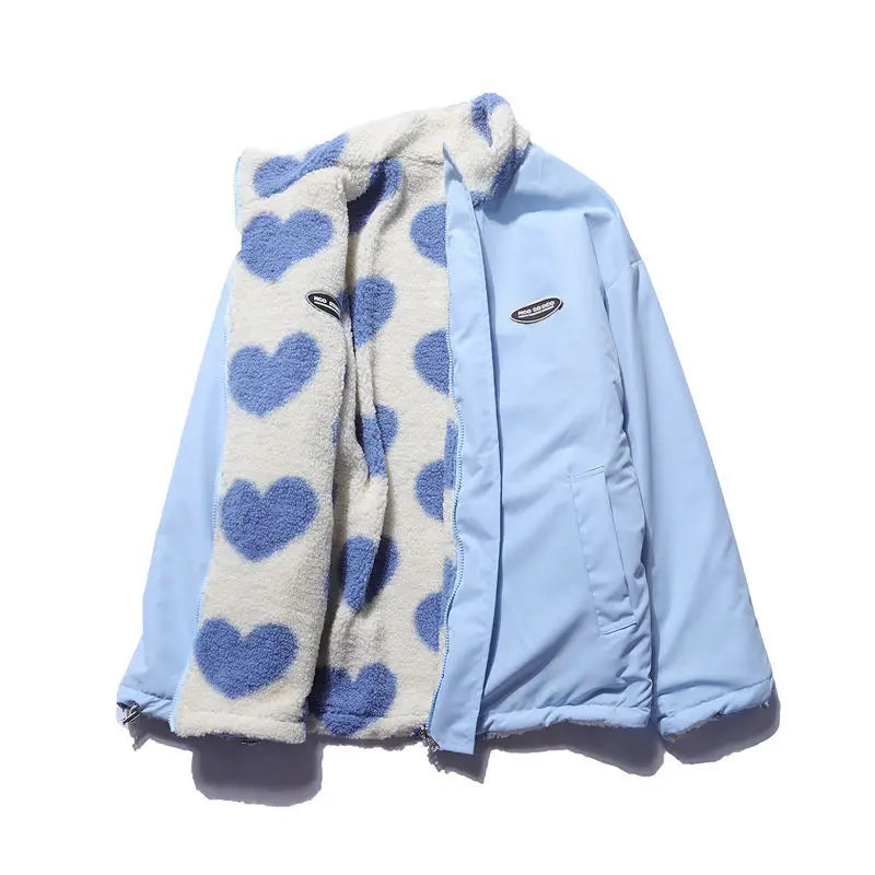 Cralom Love Lambswool Cotton-Padded Jacket - Couple Jacket Y2K