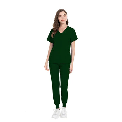 Cralom Slim Fit Medical Scrubs Set for Nursing, Surgery, Dental - Women's Professional Uniform