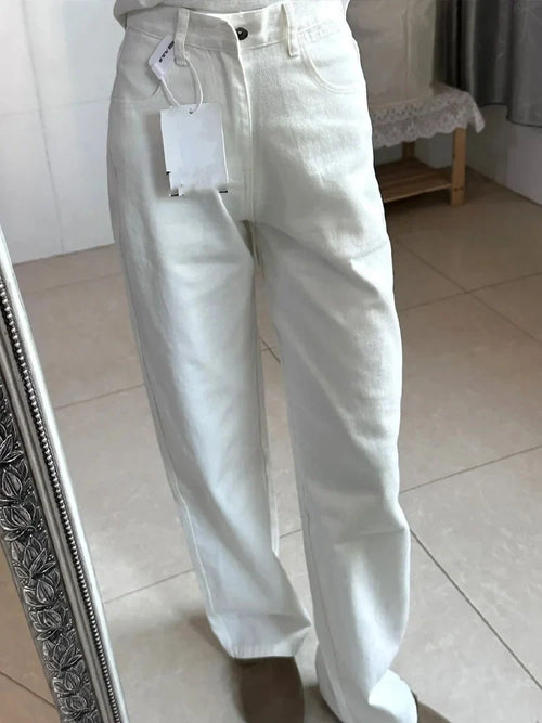 Cralom Vintage High Waist Wide Leg Jeans for Women - 2025 New Streetwear Fashion
