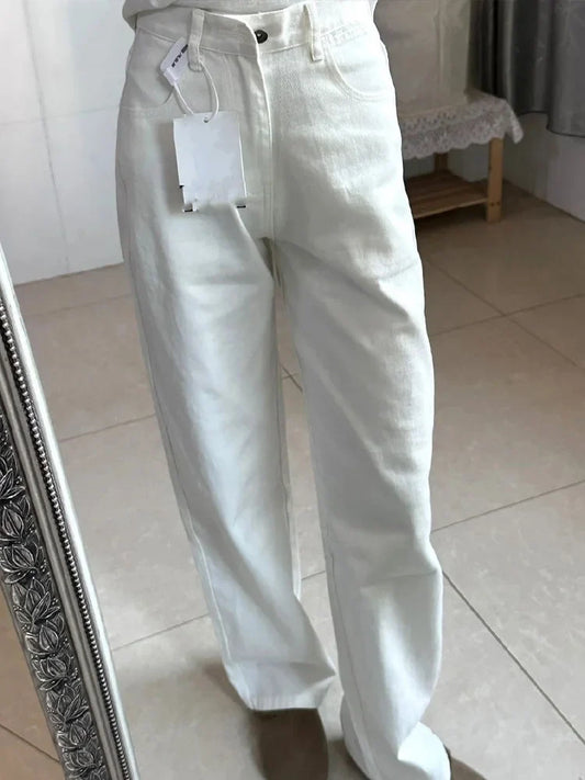 Cralom Vintage High Waist Wide Leg Jeans for Women - 2025 New Streetwear Fashion