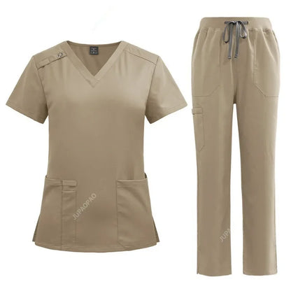 Cralom Stylish Pet Hospital Work Uniform Set for Medical Professionals