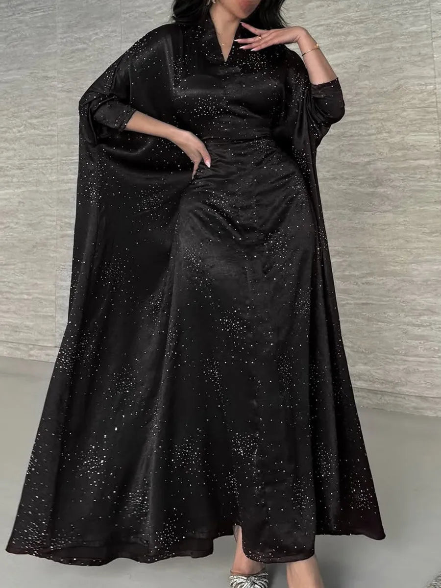Beaded Abaya Dress - Elegant Eid Fashion - Cralom x Cralom