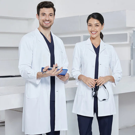 Cralom Silky Pharmacy Essentials Robe Midriff Coat Uniforms
