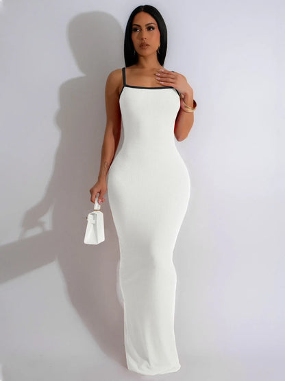 Cralom Summer 2025 Suspender Slim Fit Dress