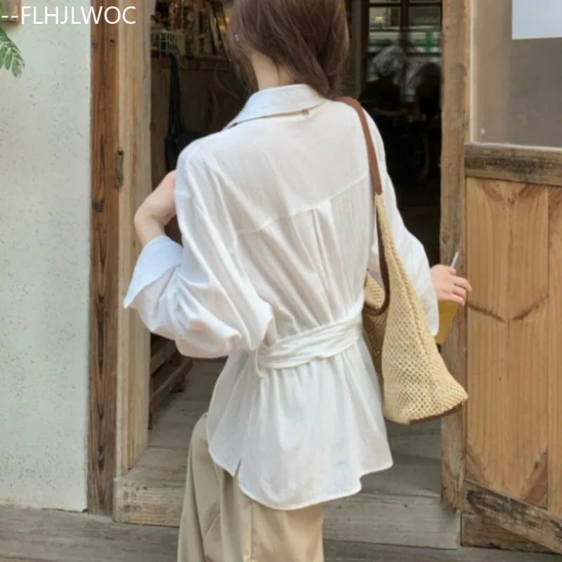 Cralom Lace-Up Peplum Top | Square Neck Design Blouse