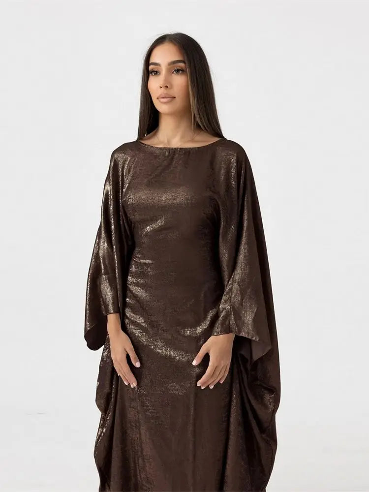 Cralom Luxury Satin Maxi Abaya for Women Muslim - Cralom Ramadan Eid Dubai Abayas