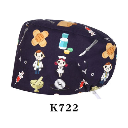Cralom Shiba Inu Surgeon Scrub Cap - Unisex Surgical Hat in Cute Design