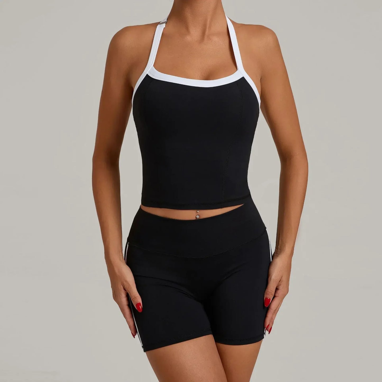 Cralom High-Waisted Booty-Lifting Yoga Set: Gym Outfit