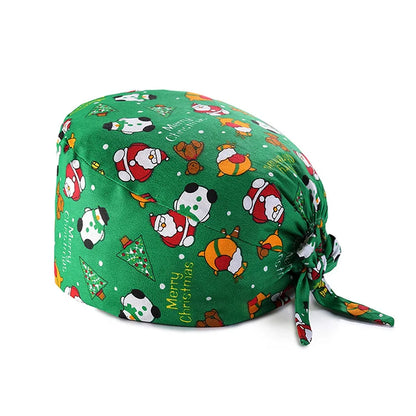 Cralom Cotton Nurse Scrub Cap: Adjustable and Breathable Dentist Hat