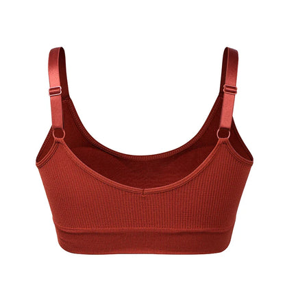 Cralom Seamless Padded Sports Yoga Fitness Bra for Women