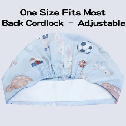 Cralom Cartoon Print Scrub Cap - Comfortable Women's Nurse Hat