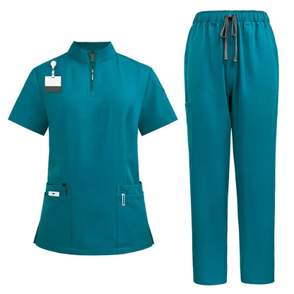 Cralom V-neck Scrubs Set for Hospital & Dental Surgery Work