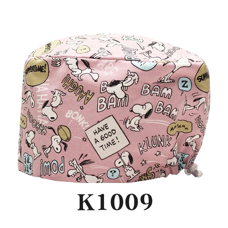 Cralom Cotton Scrub Caps | Adjustable Surgical Hats for Women and Men