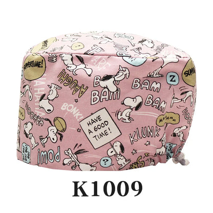Cralom Cotton Scrub Caps | Adjustable Surgical Hats for Women and Men