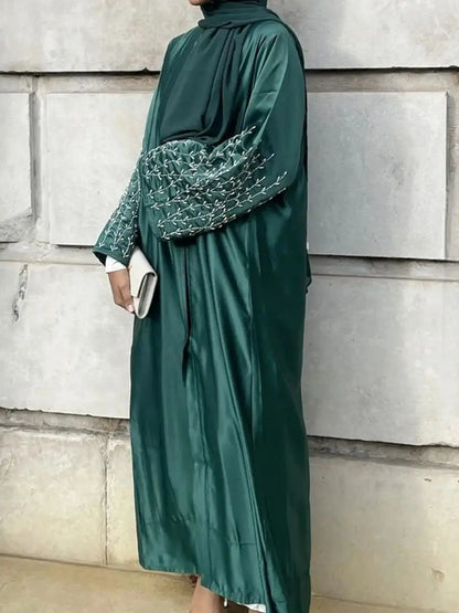 Luxury Ramadan Open Abaya by Cralom - Modest Muslim Dresses for Women