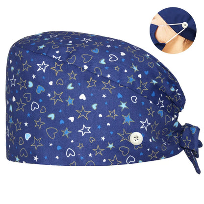 Cralom Cotton Surgical Hat for Nurses
