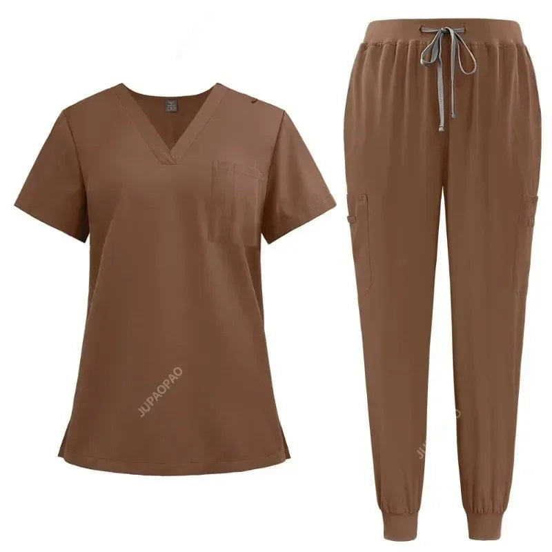 Cralom Unisex Nurse Scrubs Set for Hospital and Dental Clinic Uniforms