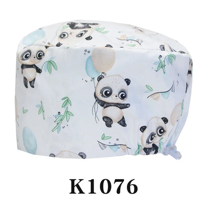 Cralom Women's Surgical Caps - Dental Nursing Hats for Pet Hospital