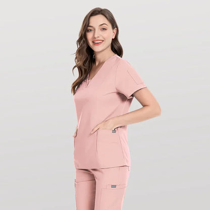 Cralom Slim Fit Medical Scrubs Set for Nursing, Surgery, Dental - Women's Professional Uniform