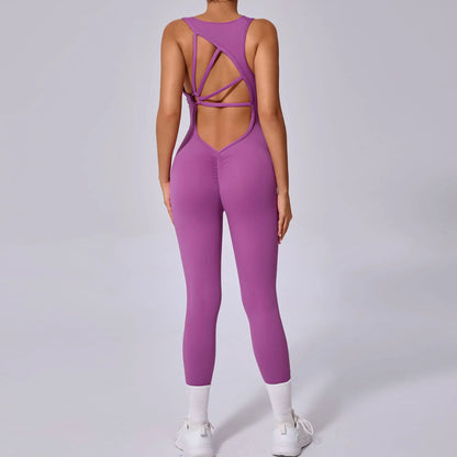 Cralom Seamless Butt Lifting Yoga Jumpsuit